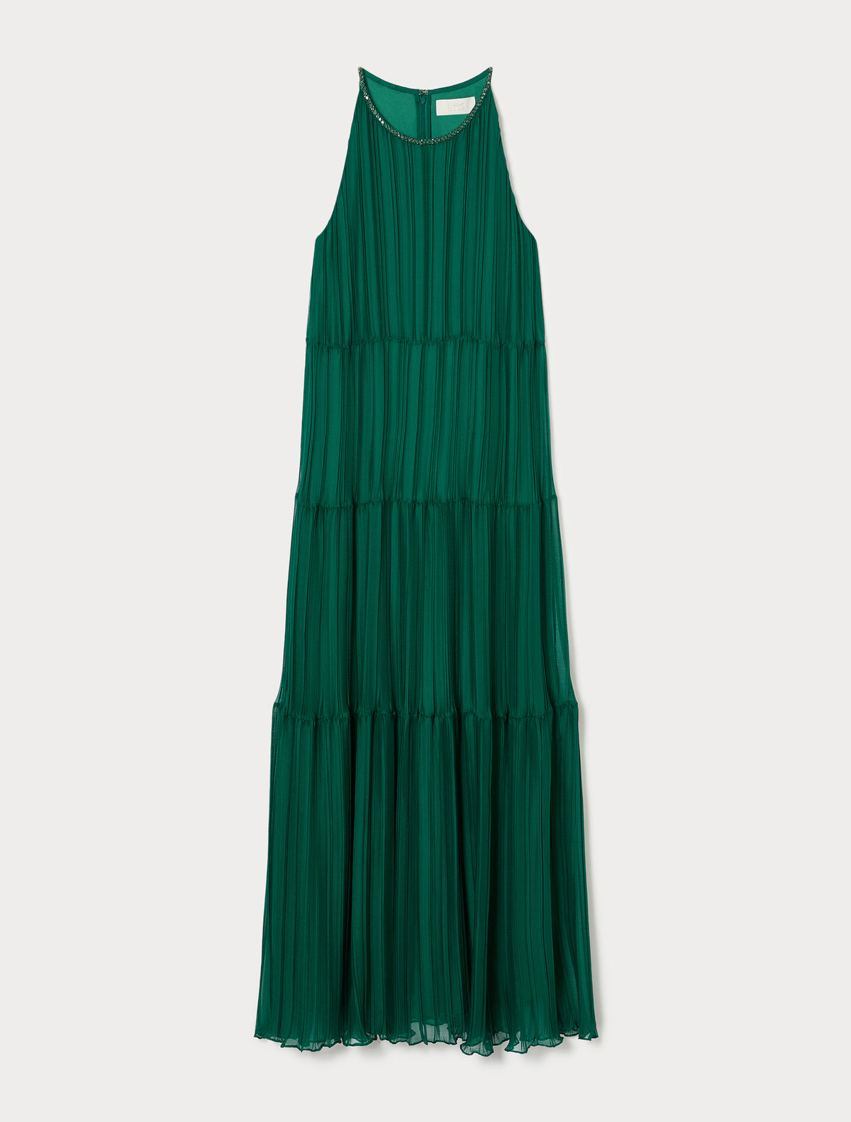 Marina Rinaldi long pleated georgette dress for woman
