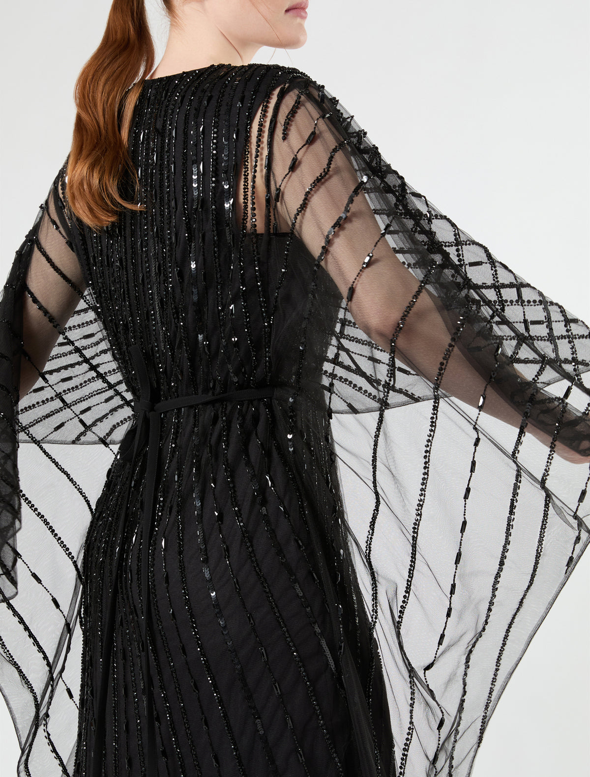 Marina Rinaldi kaftan dress in tulle with embroidery for woman