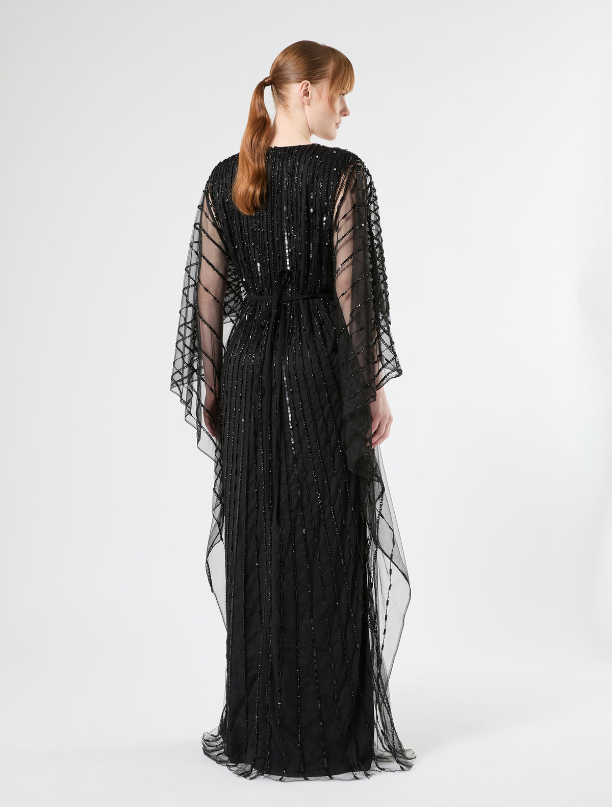 Marina Rinaldi kaftan dress in tulle with embroidery for woman