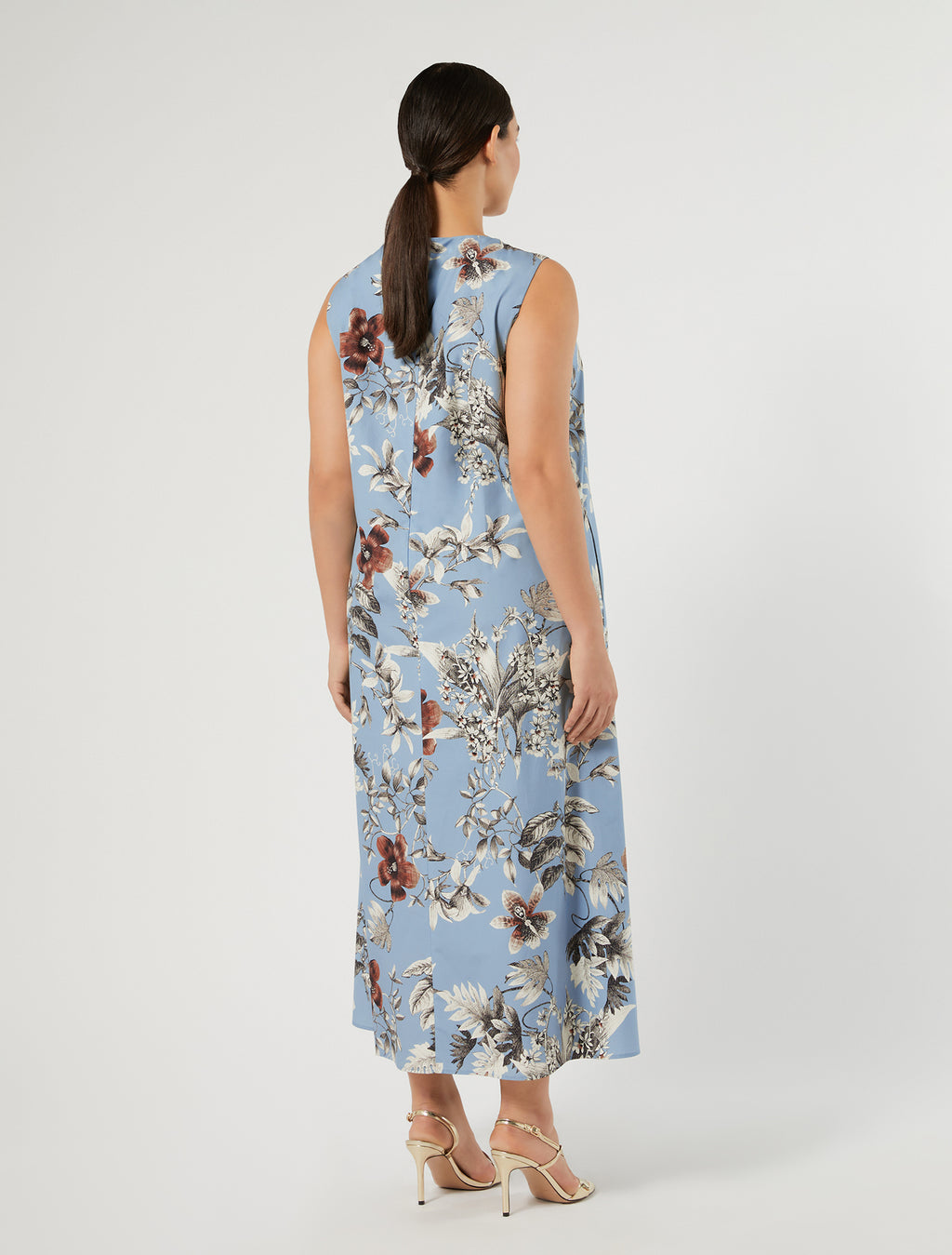 Marina Rinaldi poplin print dress for woman