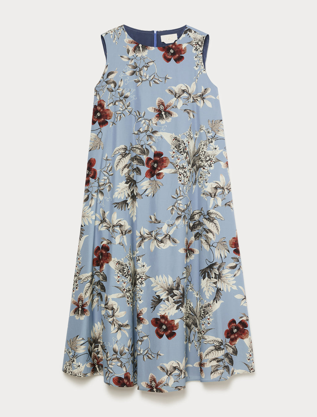 Marina Rinaldi poplin print dress for woman