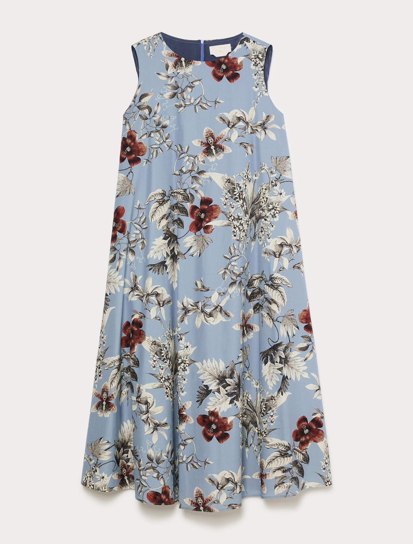 Marina Rinaldi poplin print dress for woman