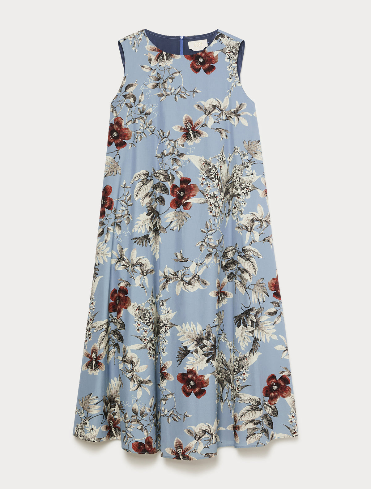 Marina Rinaldi poplin print dress for woman