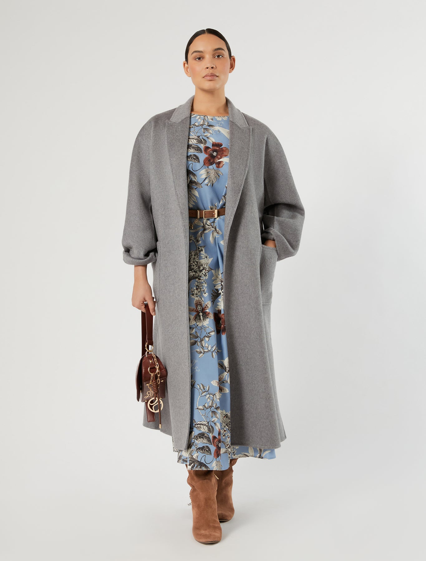 Marina Rinaldi poplin print dress for woman