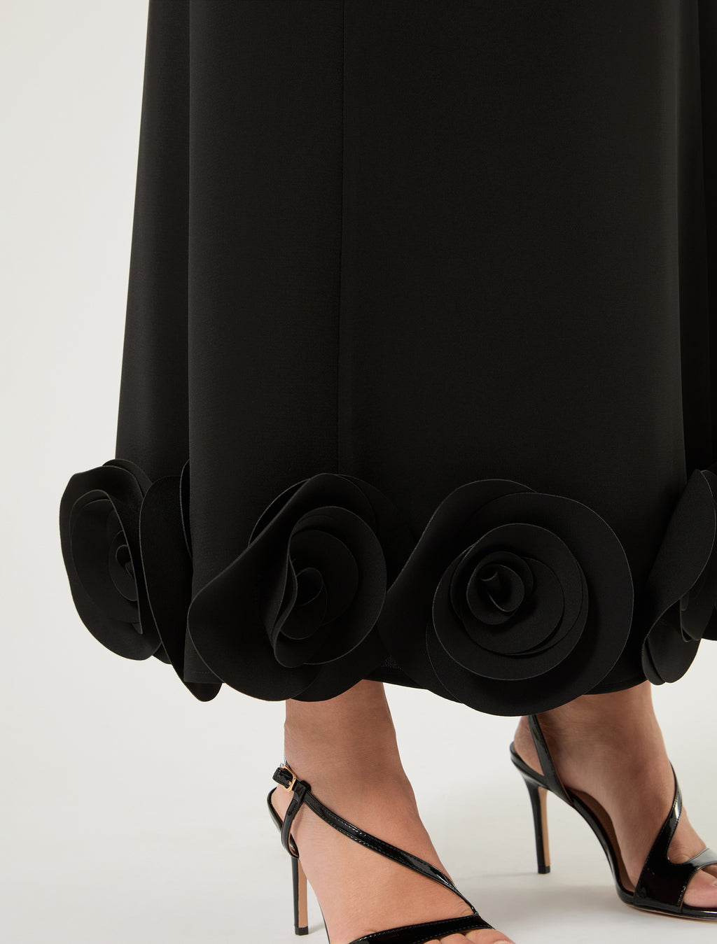 Marina Rinaldi rose-detail cady dress for woman