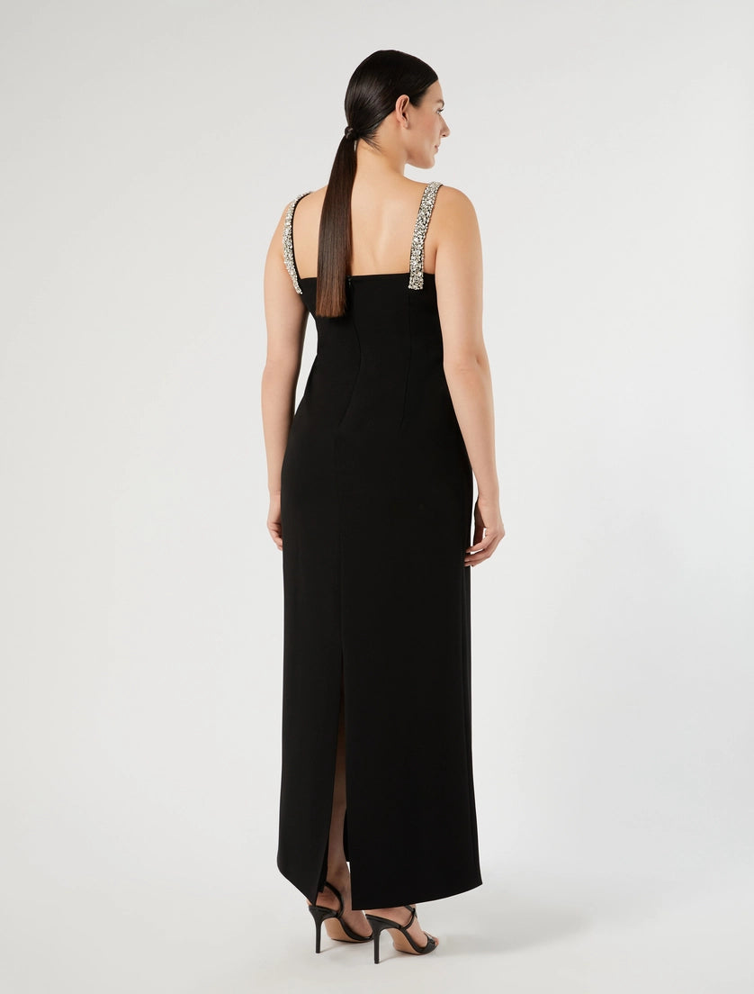 Embroidered cady dress