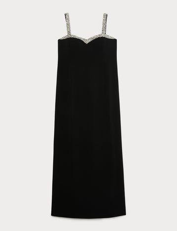 Marina Rinaldi embroidered cady dress for woman