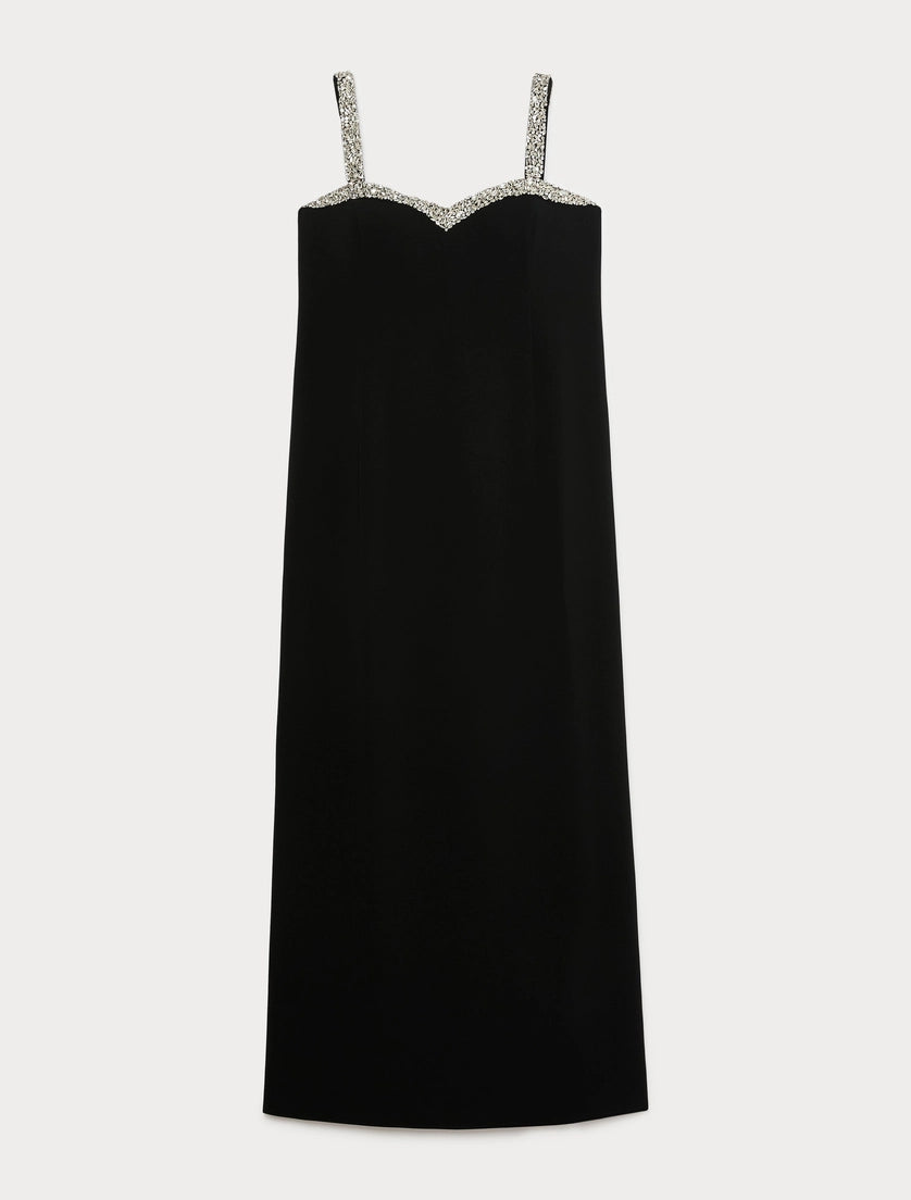 marina rinaldi Embroidered cady dress