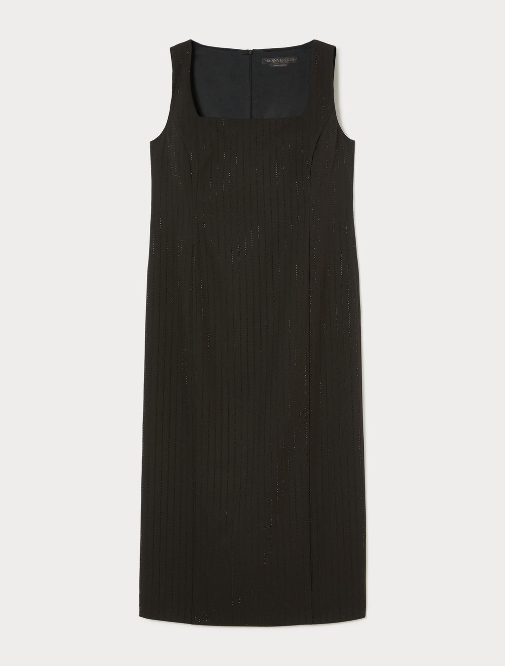 Twill dress with rhinestones