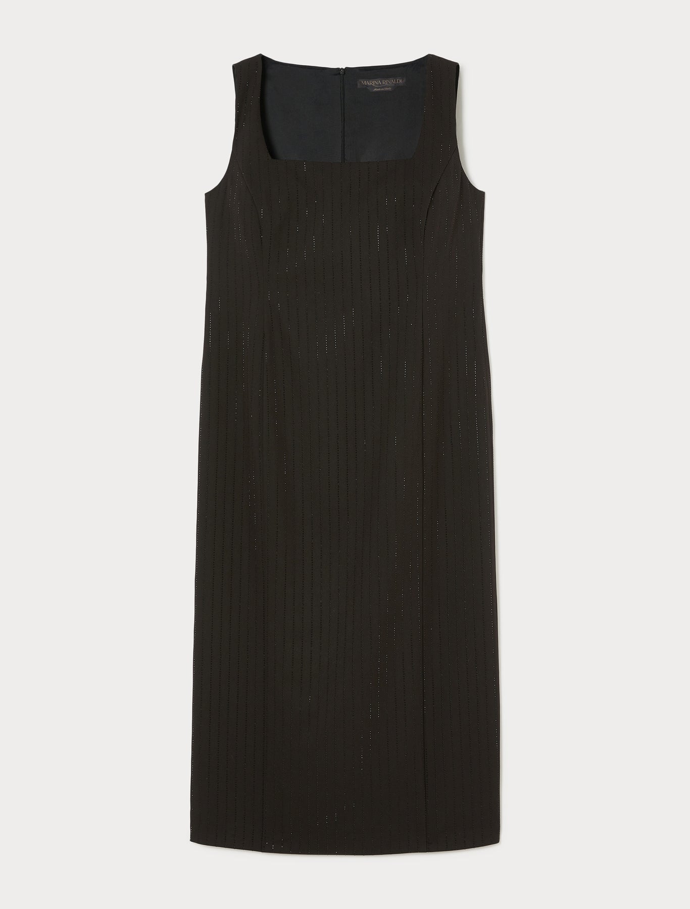 Twill dress with rhinestones