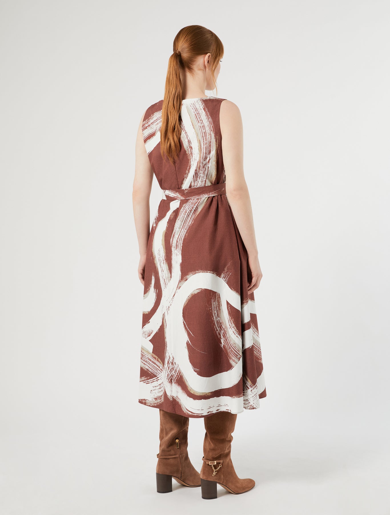Marina Rinaldi poplin print dress for woman