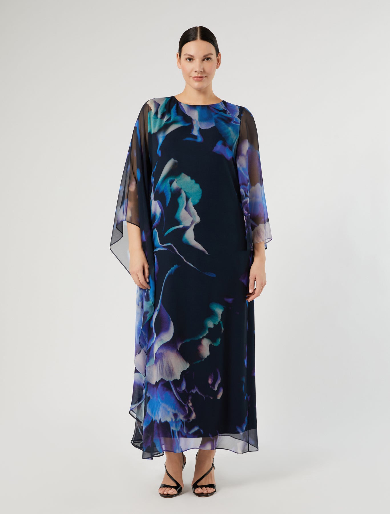 Marina Rinaldi pure silk georgette dress for woman