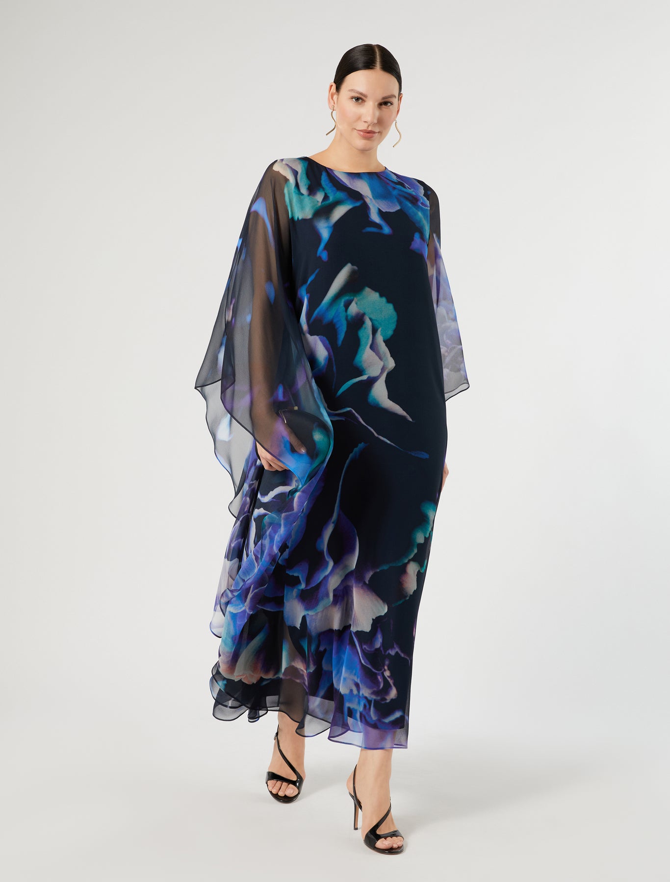 Marina Rinaldi pure silk georgette dress for woman
