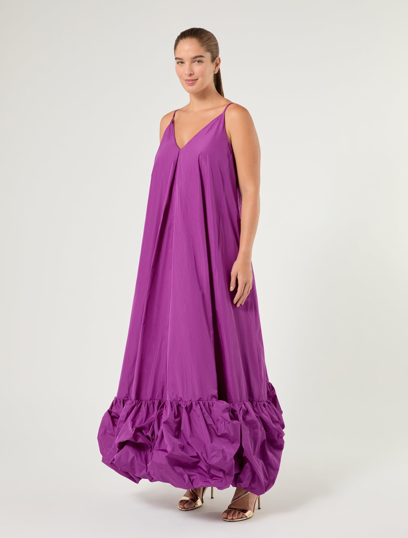 marina rinaldi taffeta dress for woman