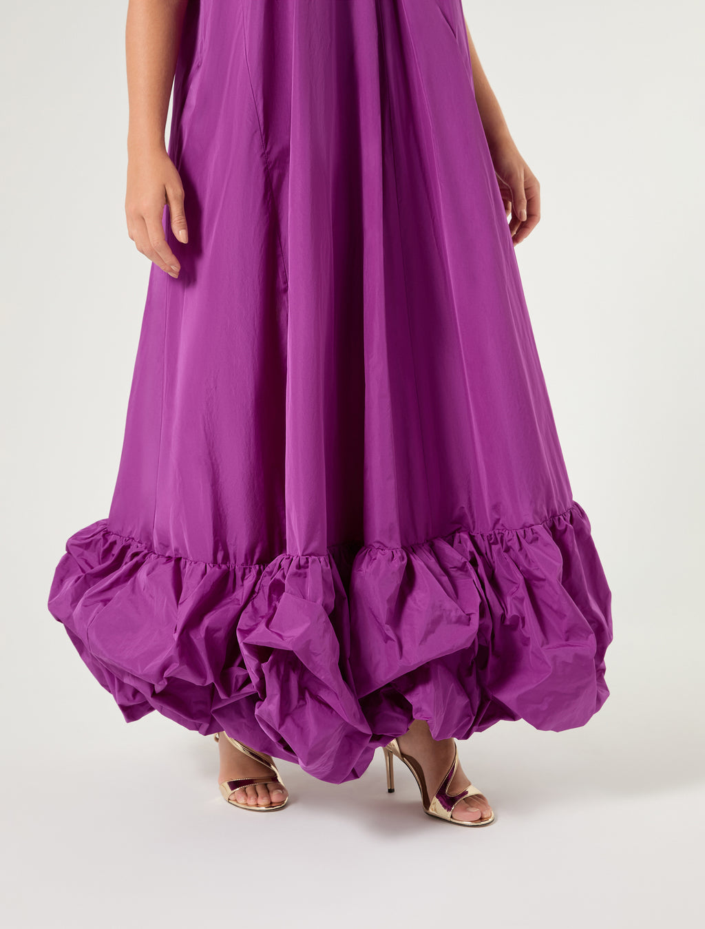 marina rinaldi taffeta dress for woman