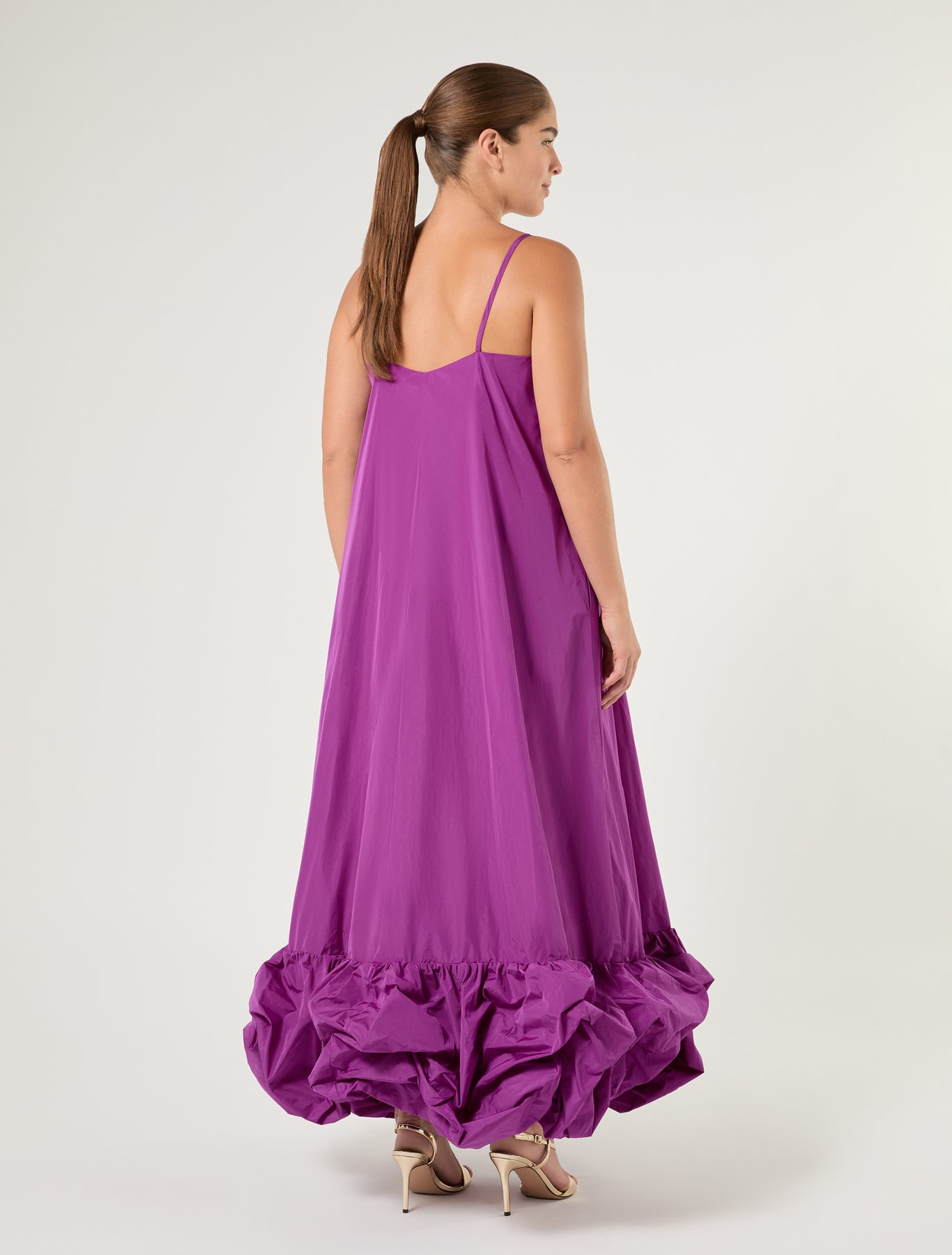 marina rinaldi taffeta dress for woman