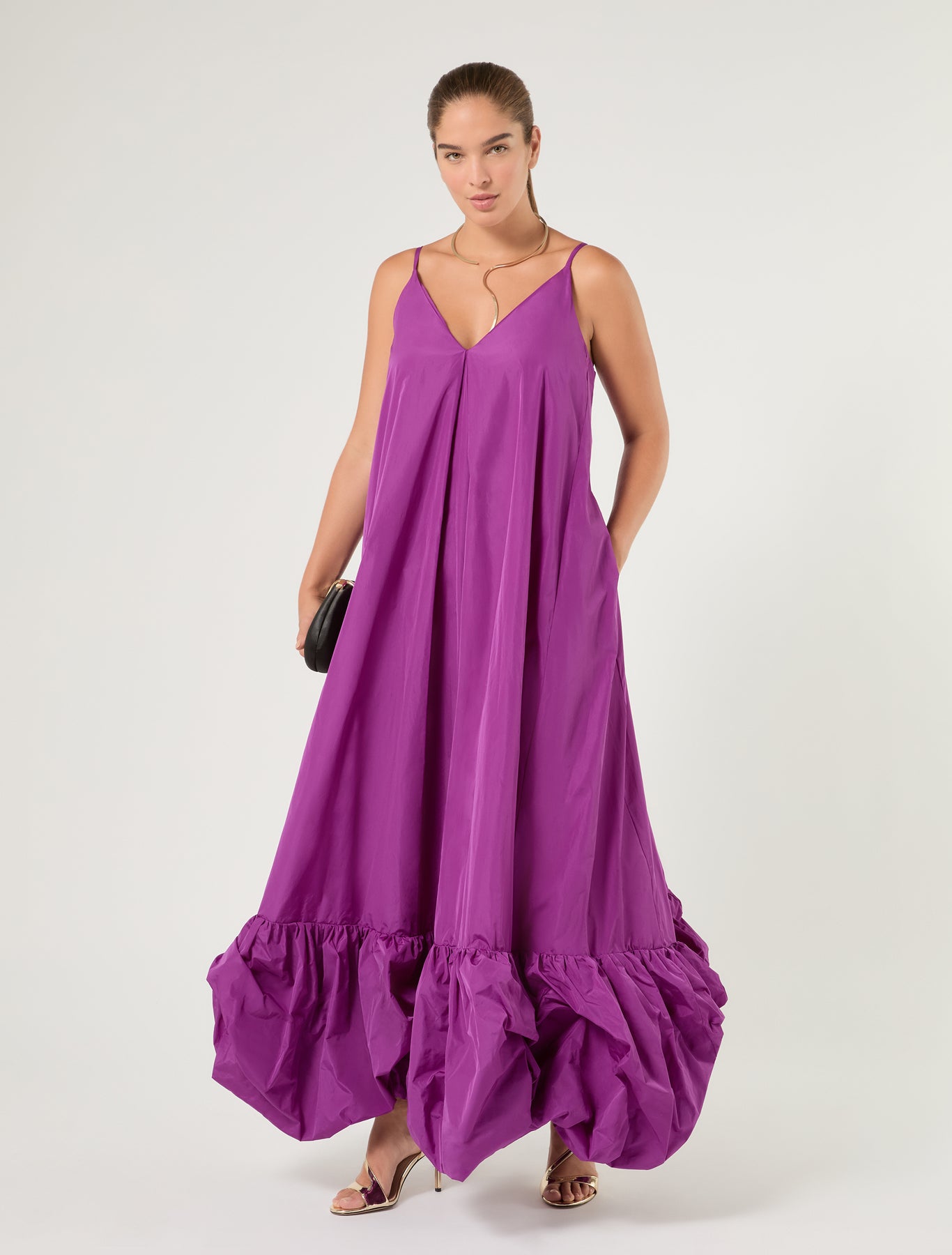 Marina Rinaldi taffeta dress for woman