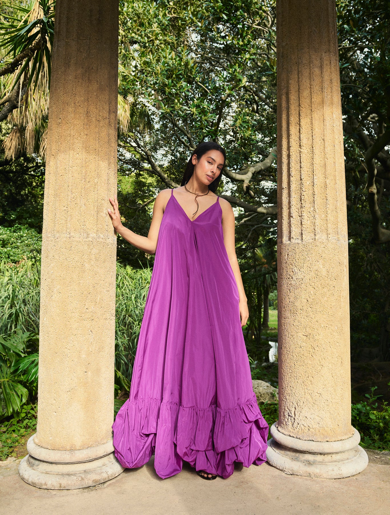 Marina Rinaldi taffeta dress for woman