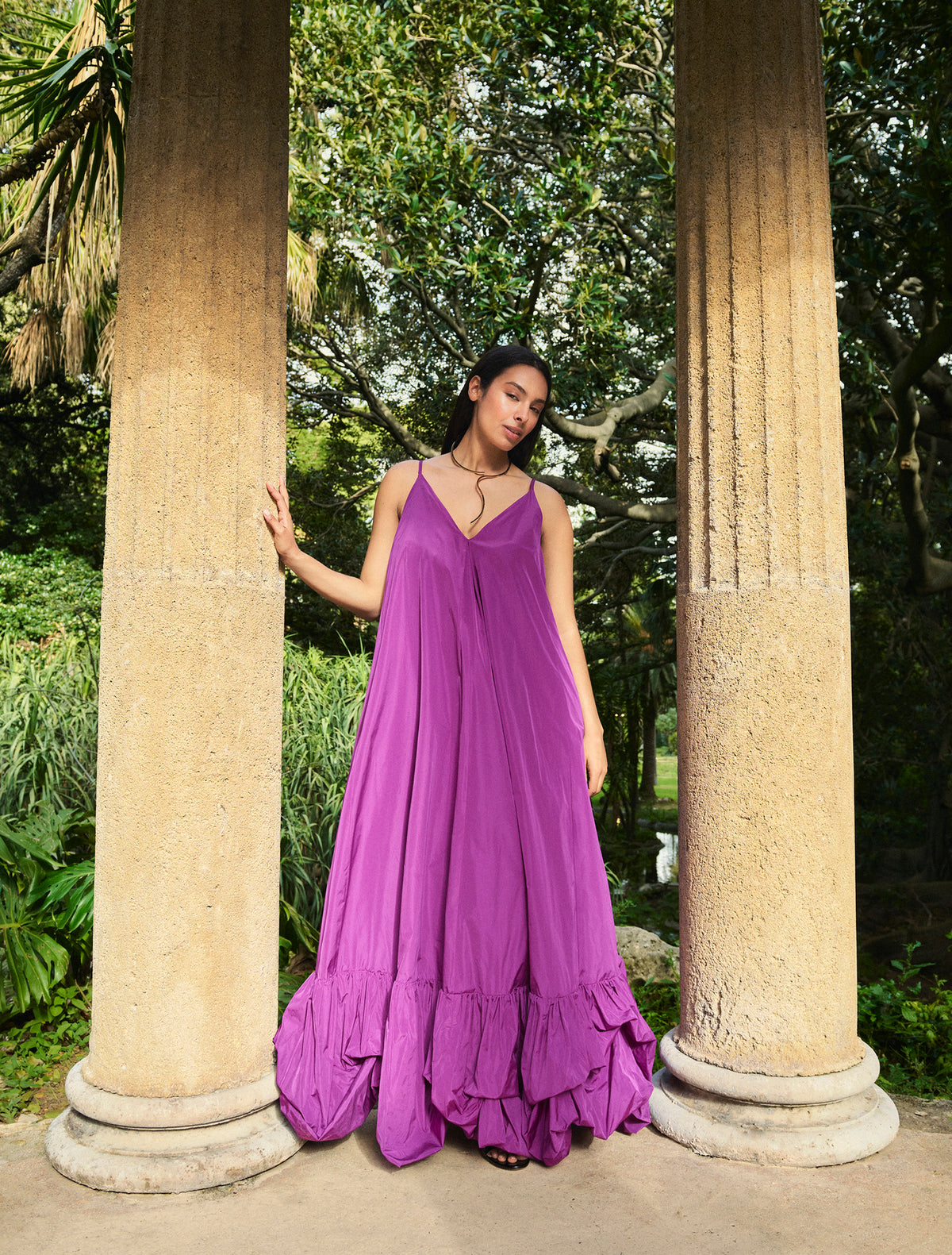 Marina Rinaldi taffeta dress for woman