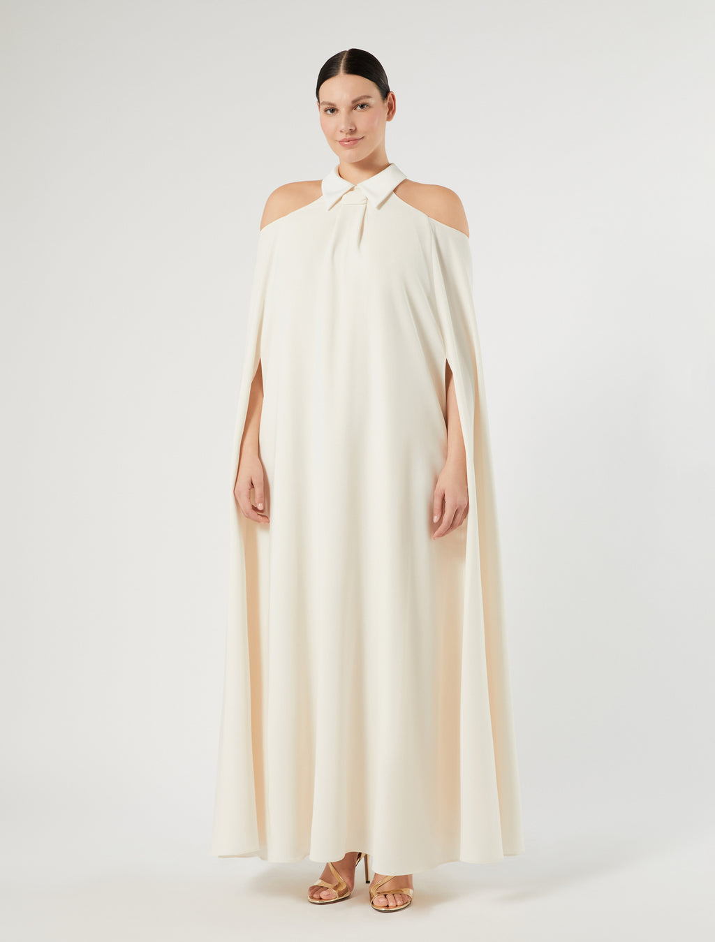 Marina Rinaldi cady and satin dress for woman