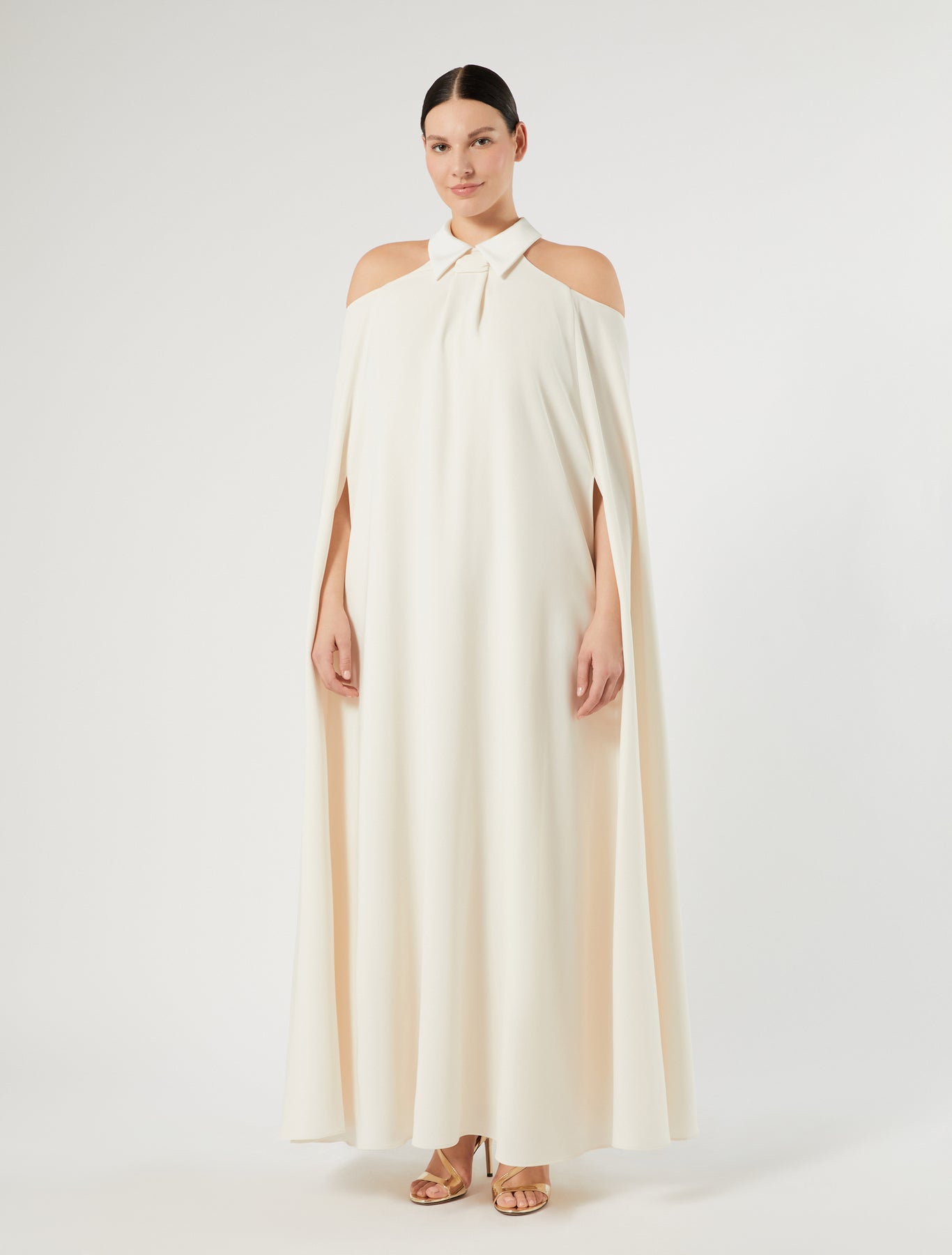 Marina Rinaldi cady and satin dress for woman