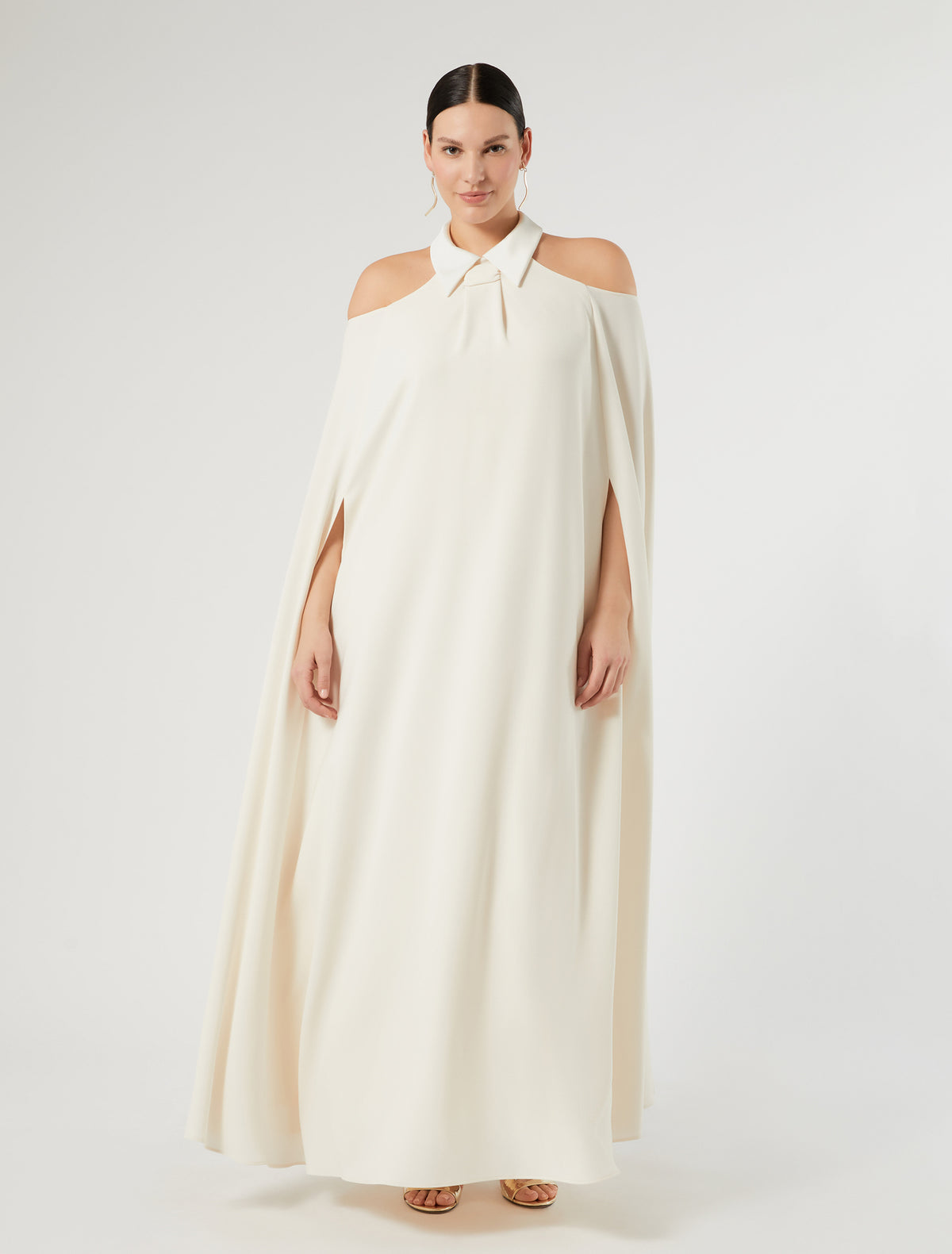 Marina Rinaldi cady and satin dress for woman