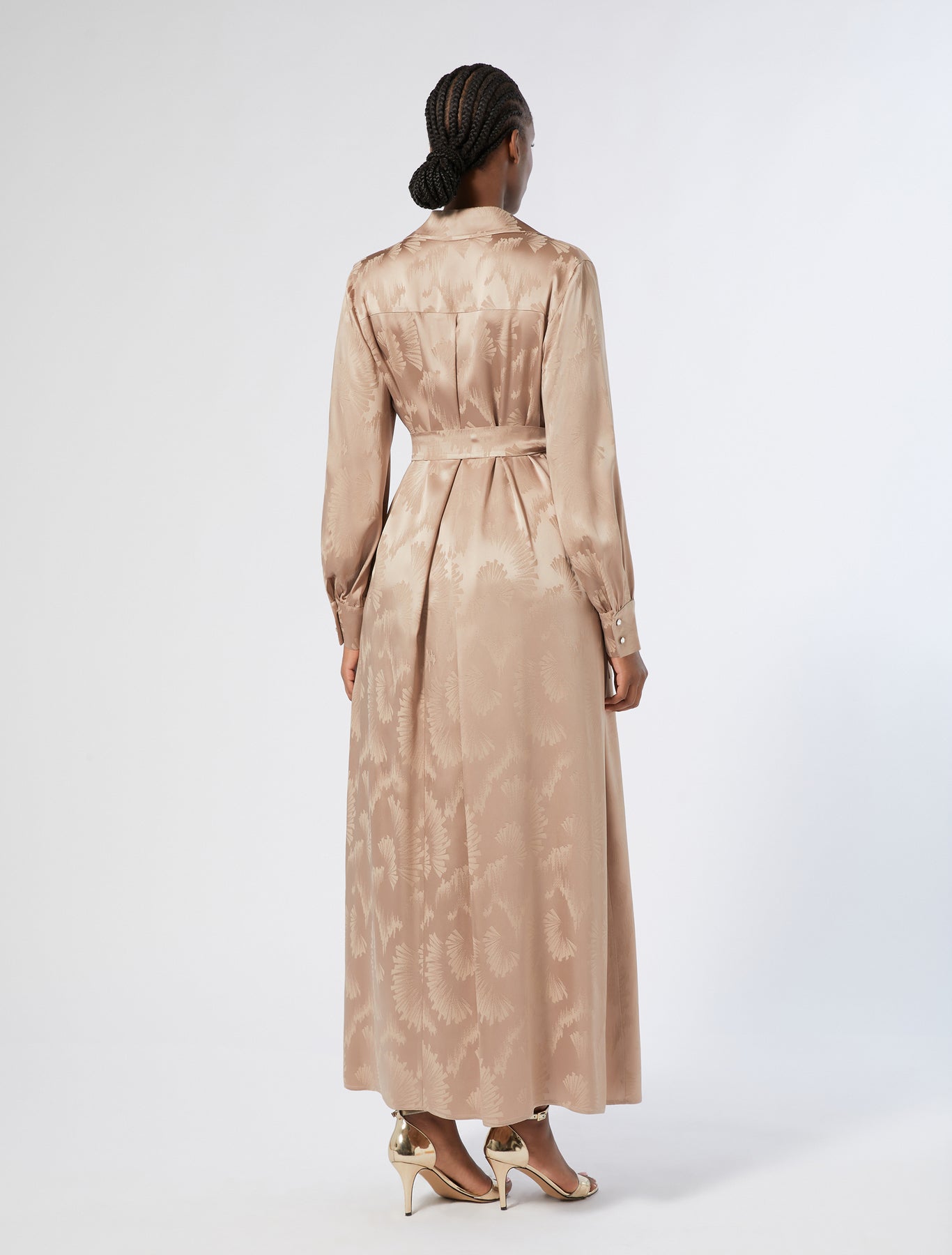 Jacquard shirt dress