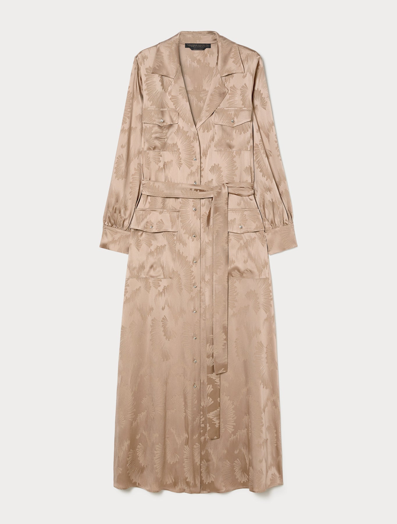 Jacquard shirt dress