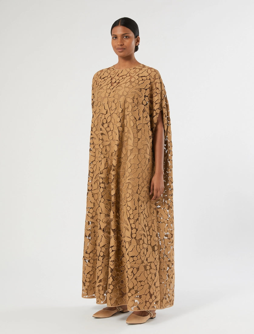 Macramé lace long dress