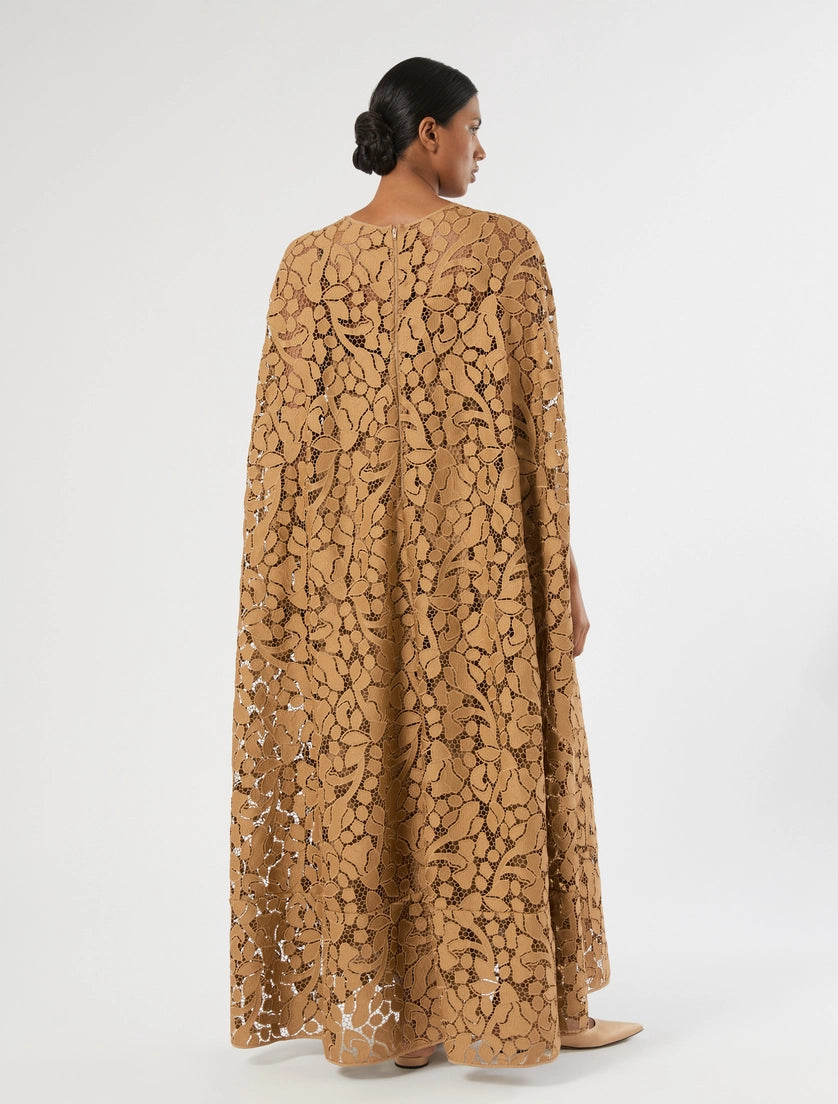 Macramé lace long dress