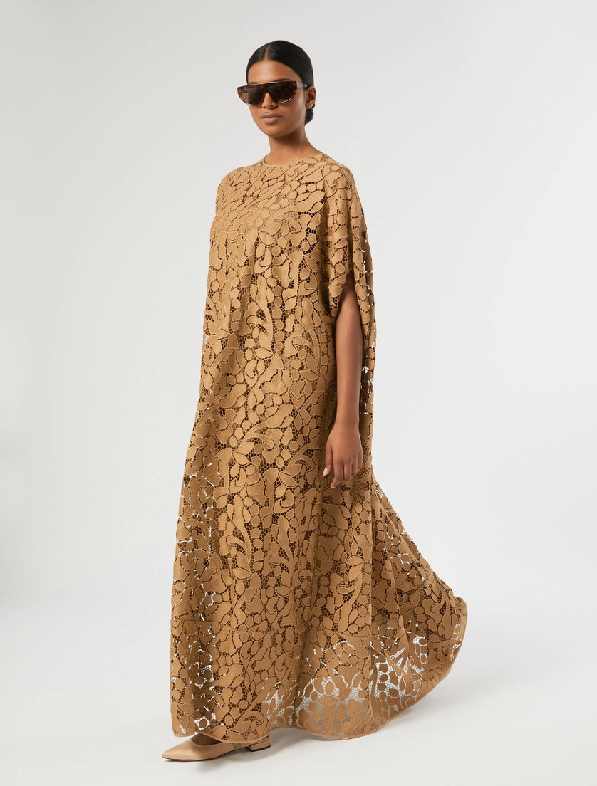 Macramé lace long dress