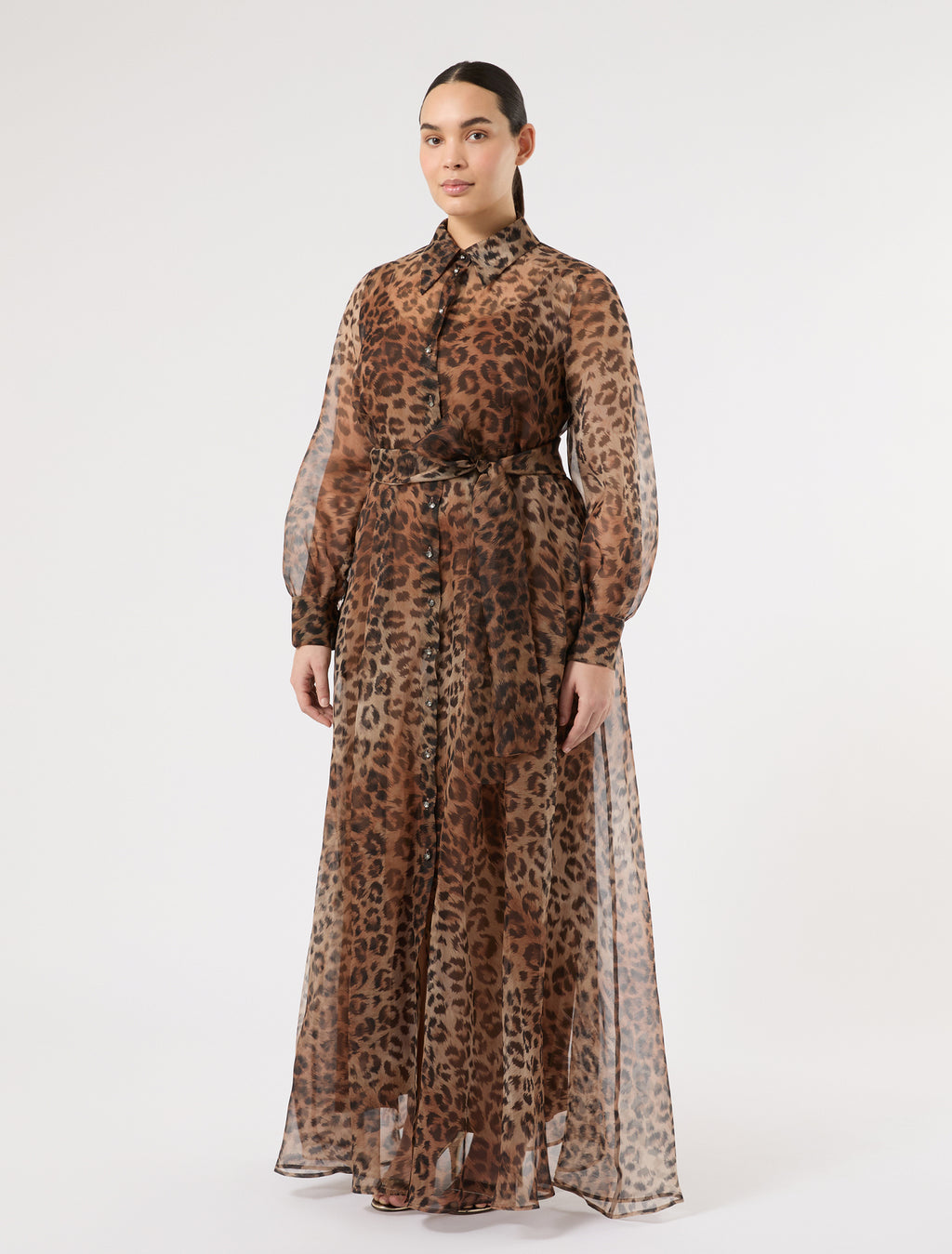 marina rinaldi silk organza shirt dress for woman