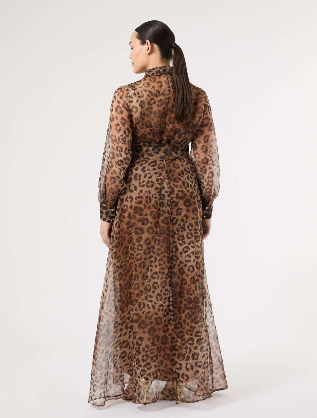 marina rinaldi silk organza shirt dress for woman
