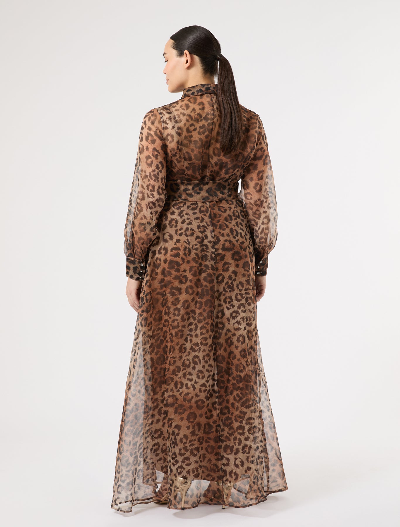 marina rinaldi silk organza shirt dress for woman