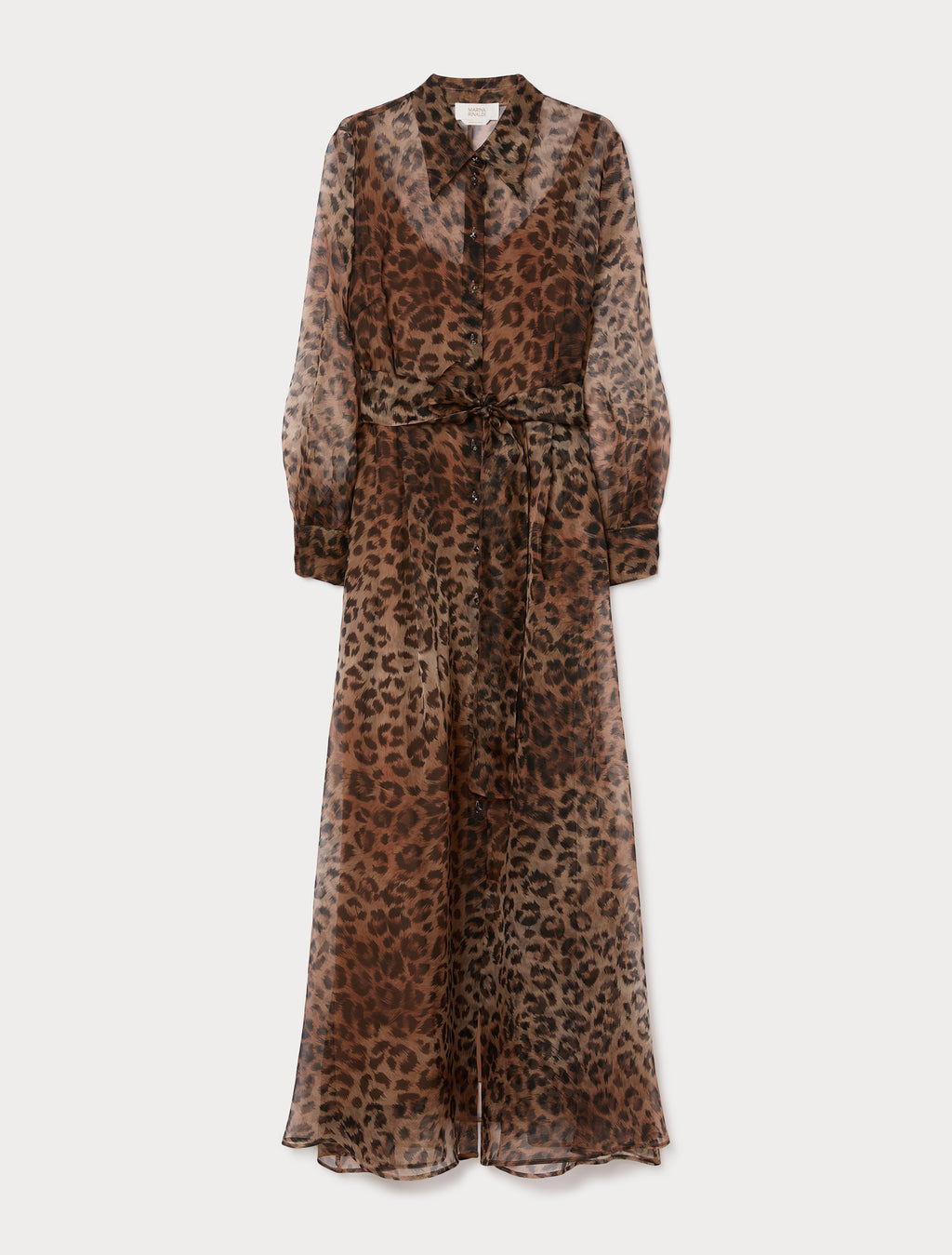 marina rinaldi silk organza shirt dress for woman