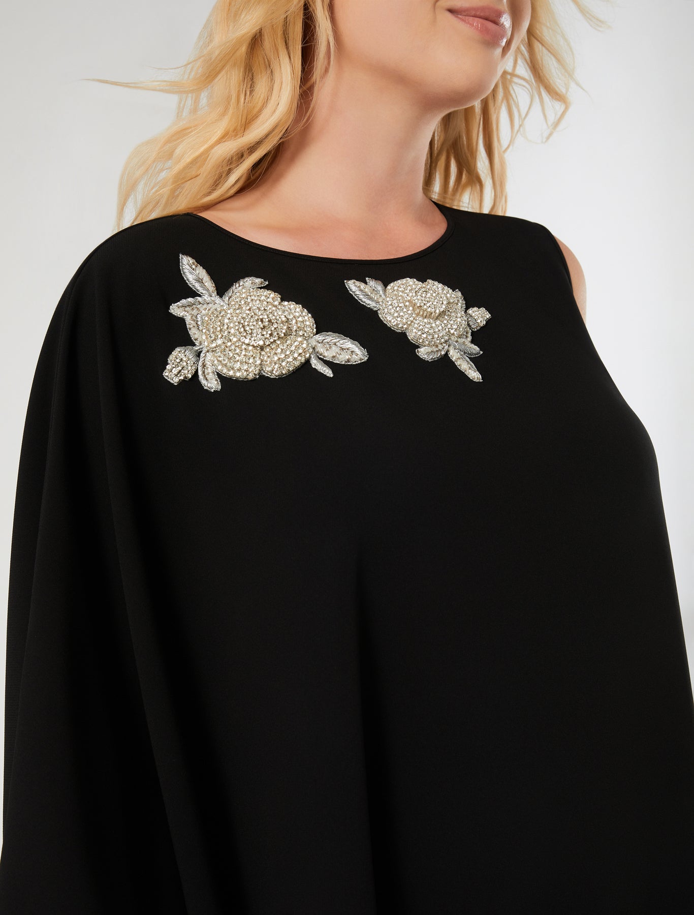 marina rinaldi asymmetrical cady dress for woman