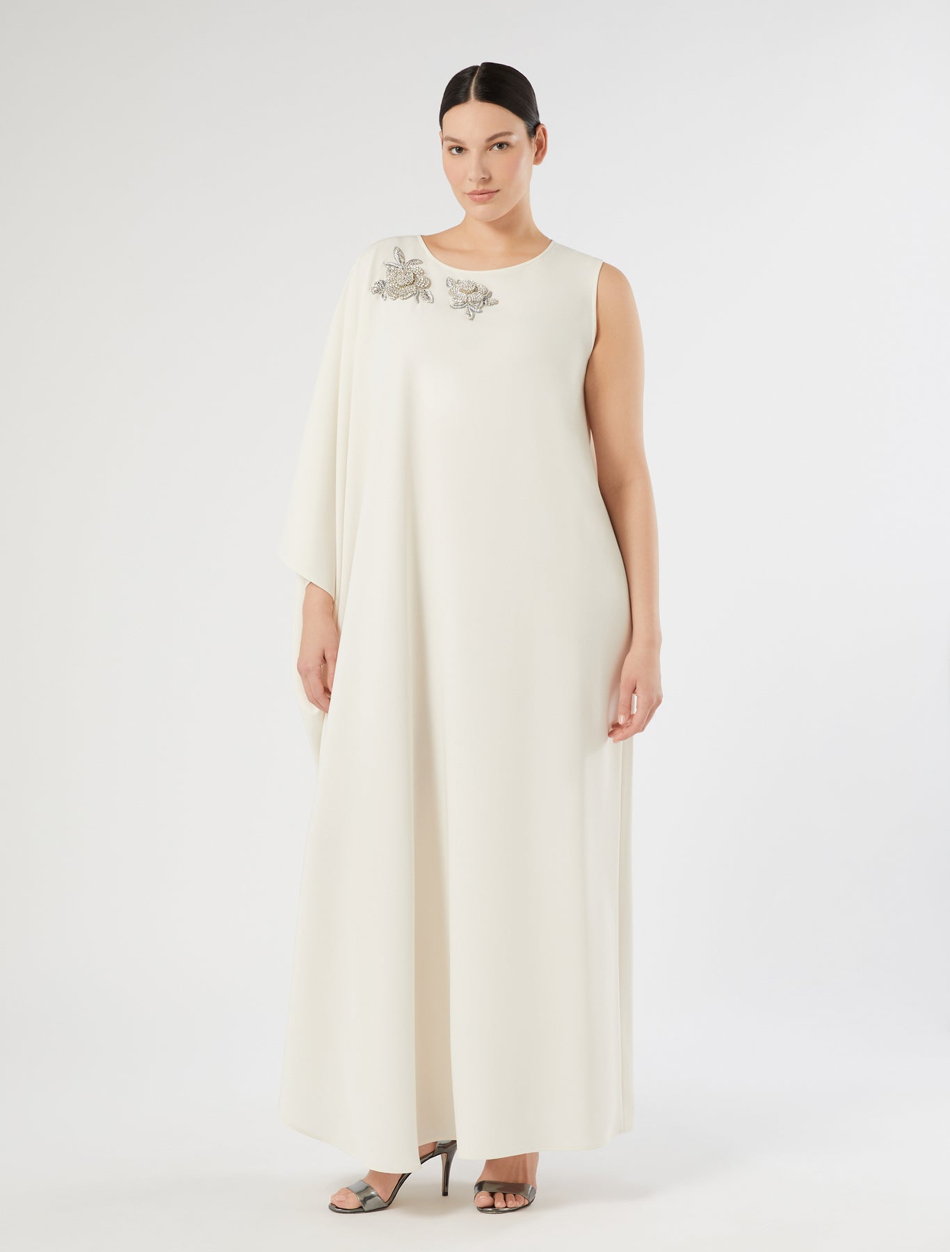marina rinaldi asymmetrical cady dress for woman