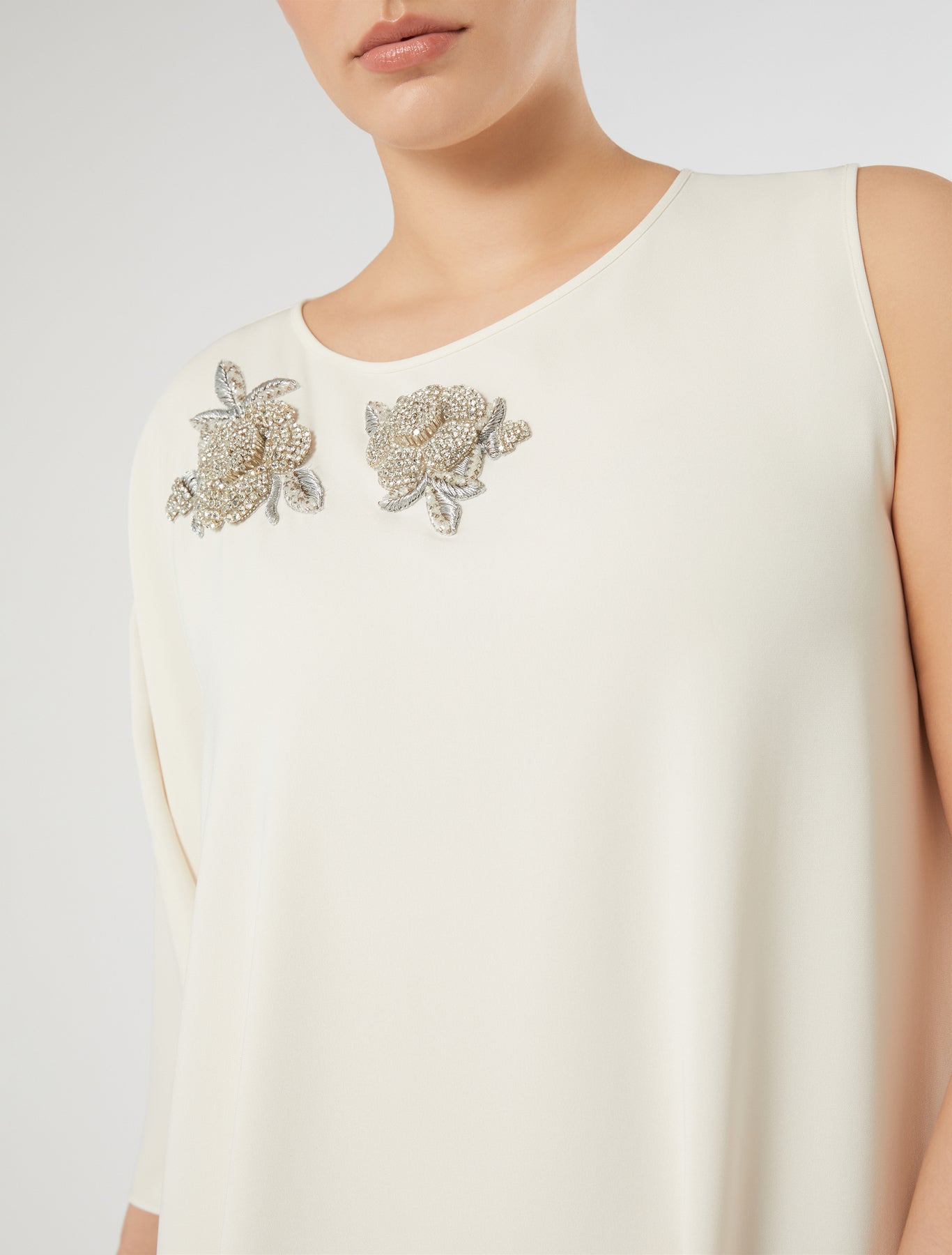 marina rinaldi asymmetrical cady dress for woman