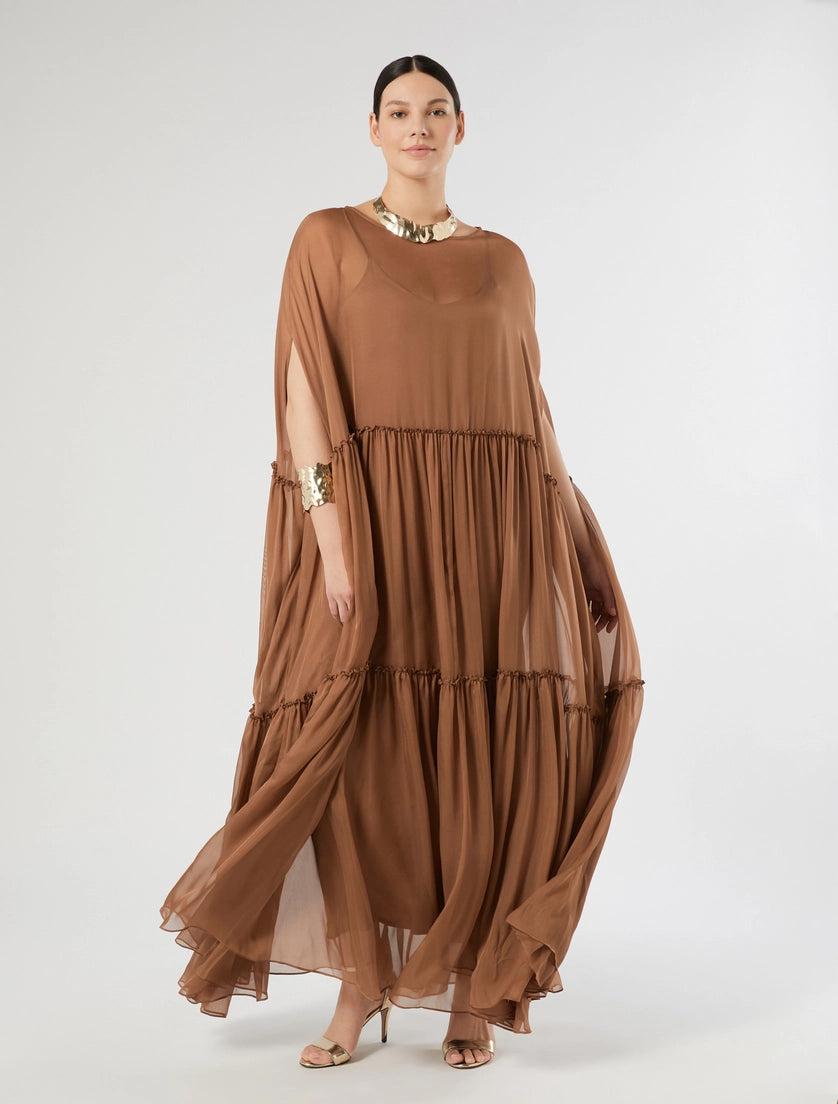 marina rinaldi cape dress for woman