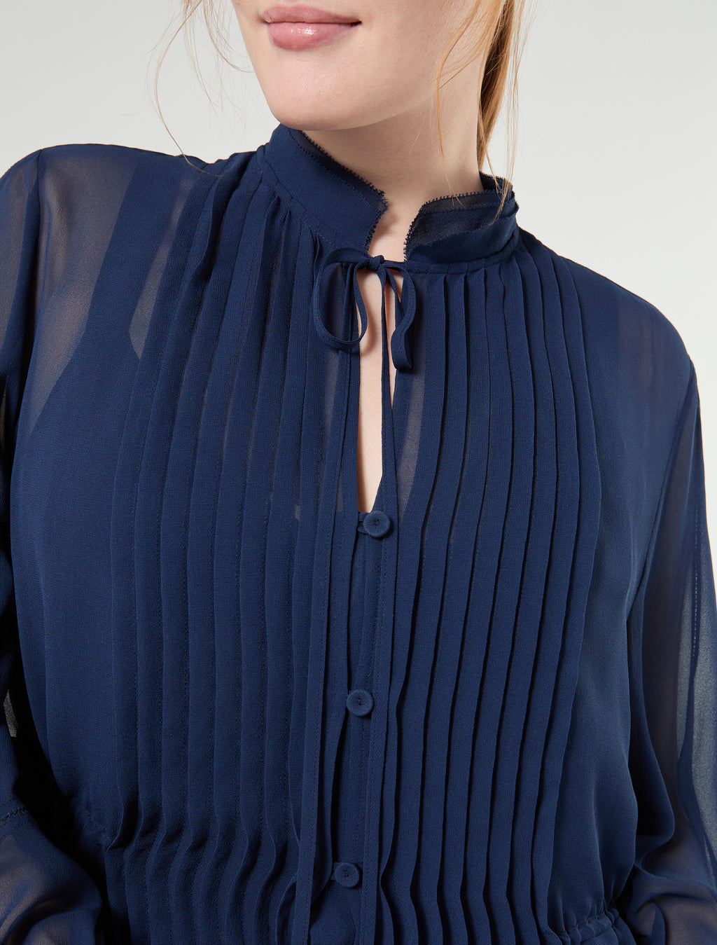 Marina Rinaldi long silk georgette dress for woman