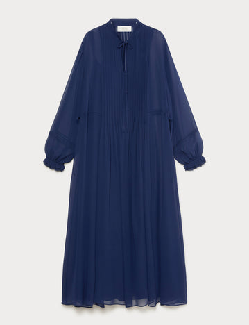 Marina Rinaldi long silk georgette dress for woman