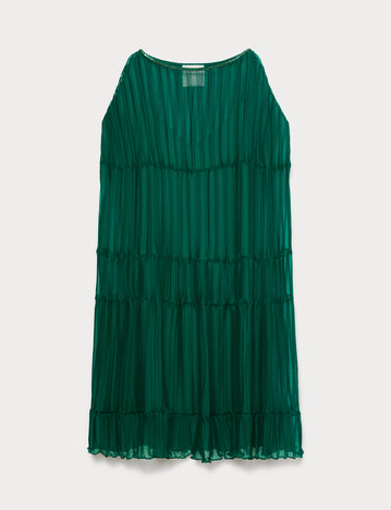 Marina Rinaldi pleated georgette dress for woman