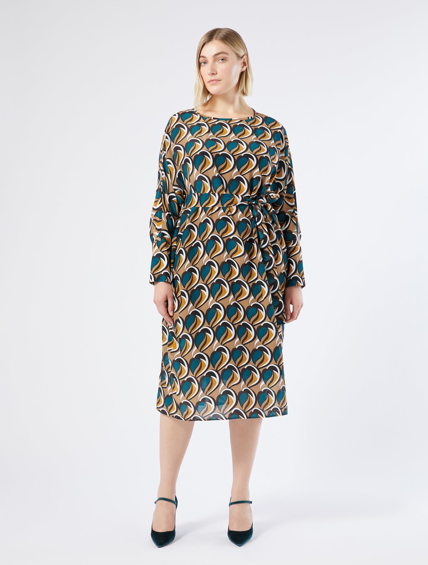 Crepe de chine dress