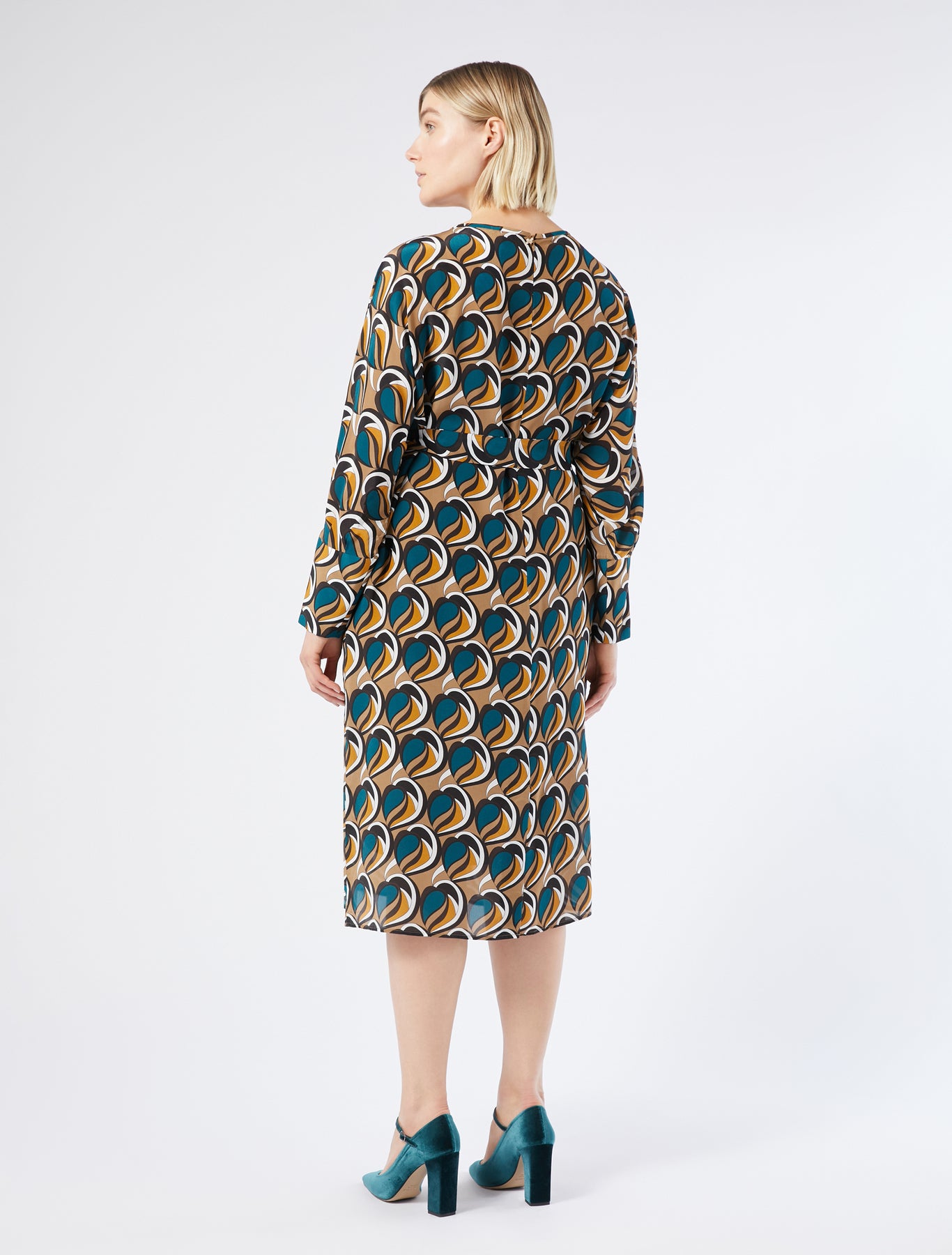 Crepe de chine dress