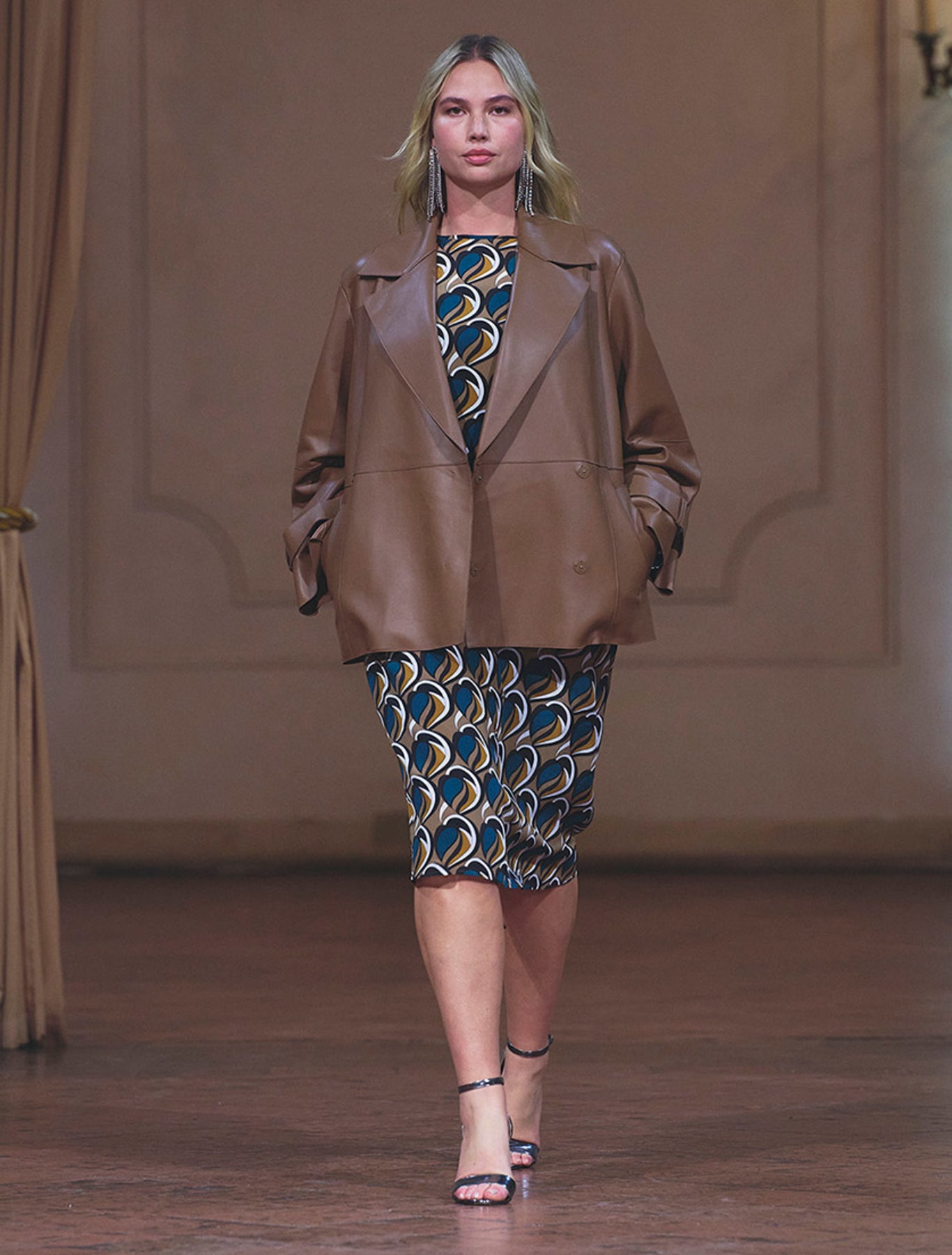 Crepe de chine dress