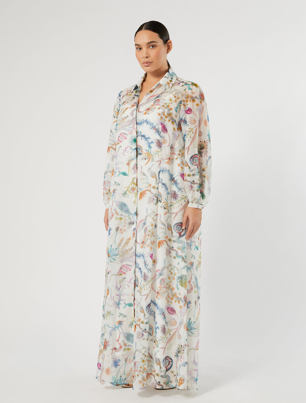 Marina Rinaldi cotton and silk dress for woman