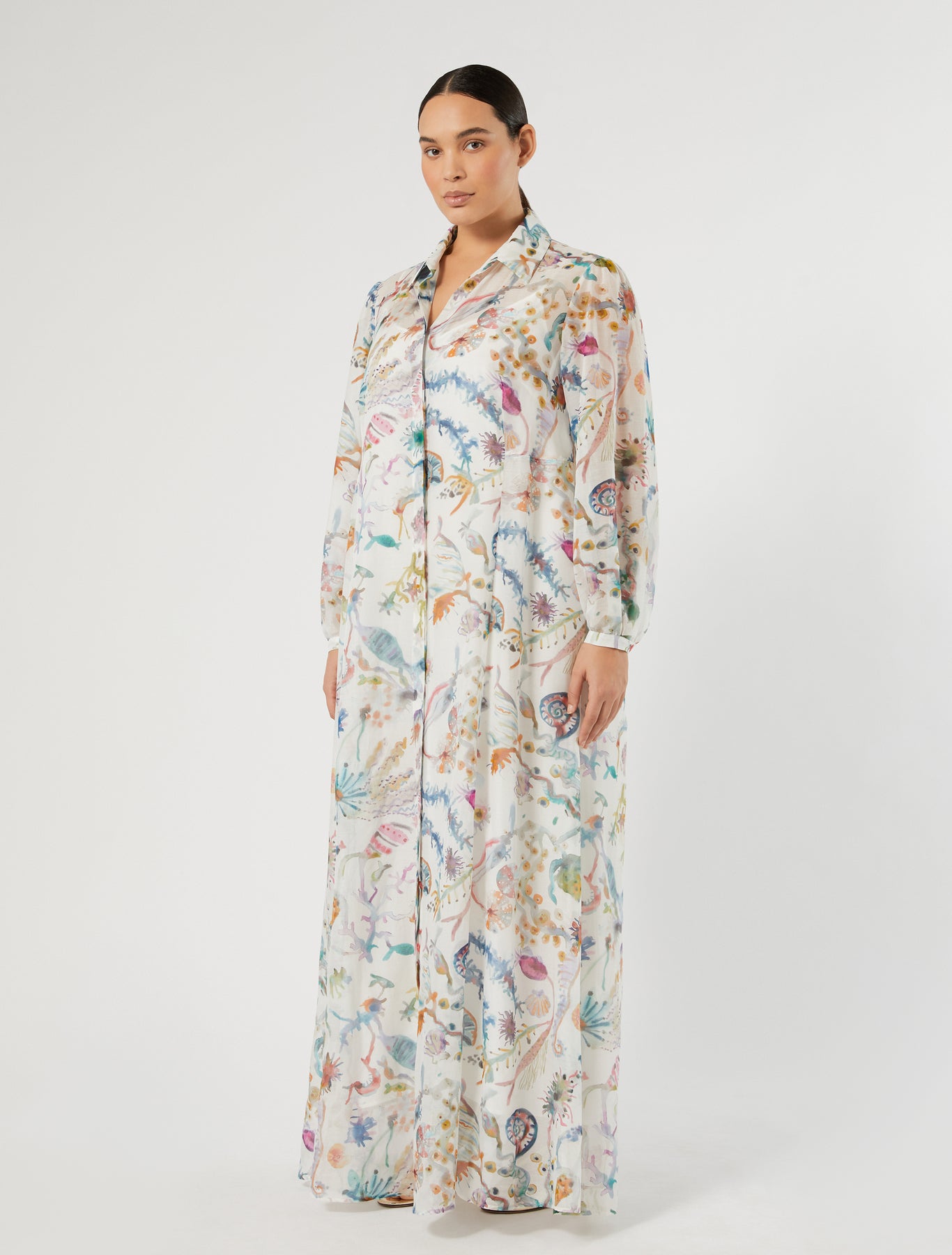 Marina Rinaldi cotton and silk dress for woman