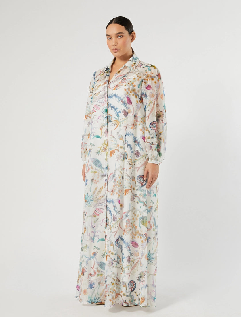 marina rinaldi Cotton and silk dress