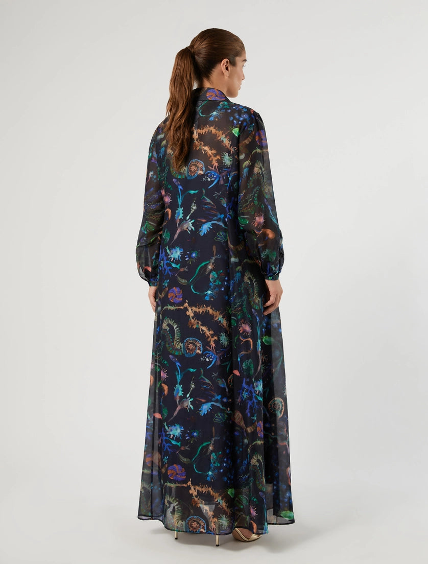 Cotton and silk dress