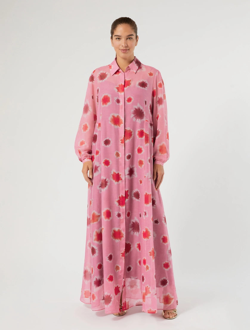 Cotton and silk dress